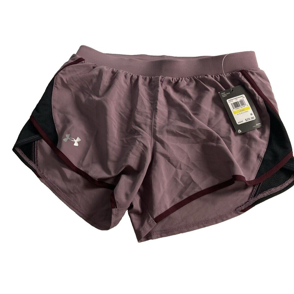 Under Armour Womens shorts M 1350196 Avy 500 UA Fly By 2.0 Purple